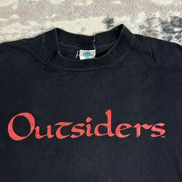 Vintage NWO Outsiders Size L WCW WWF WWE T Shirt Kevin Nash Scott Hall - Picture 2 of 9